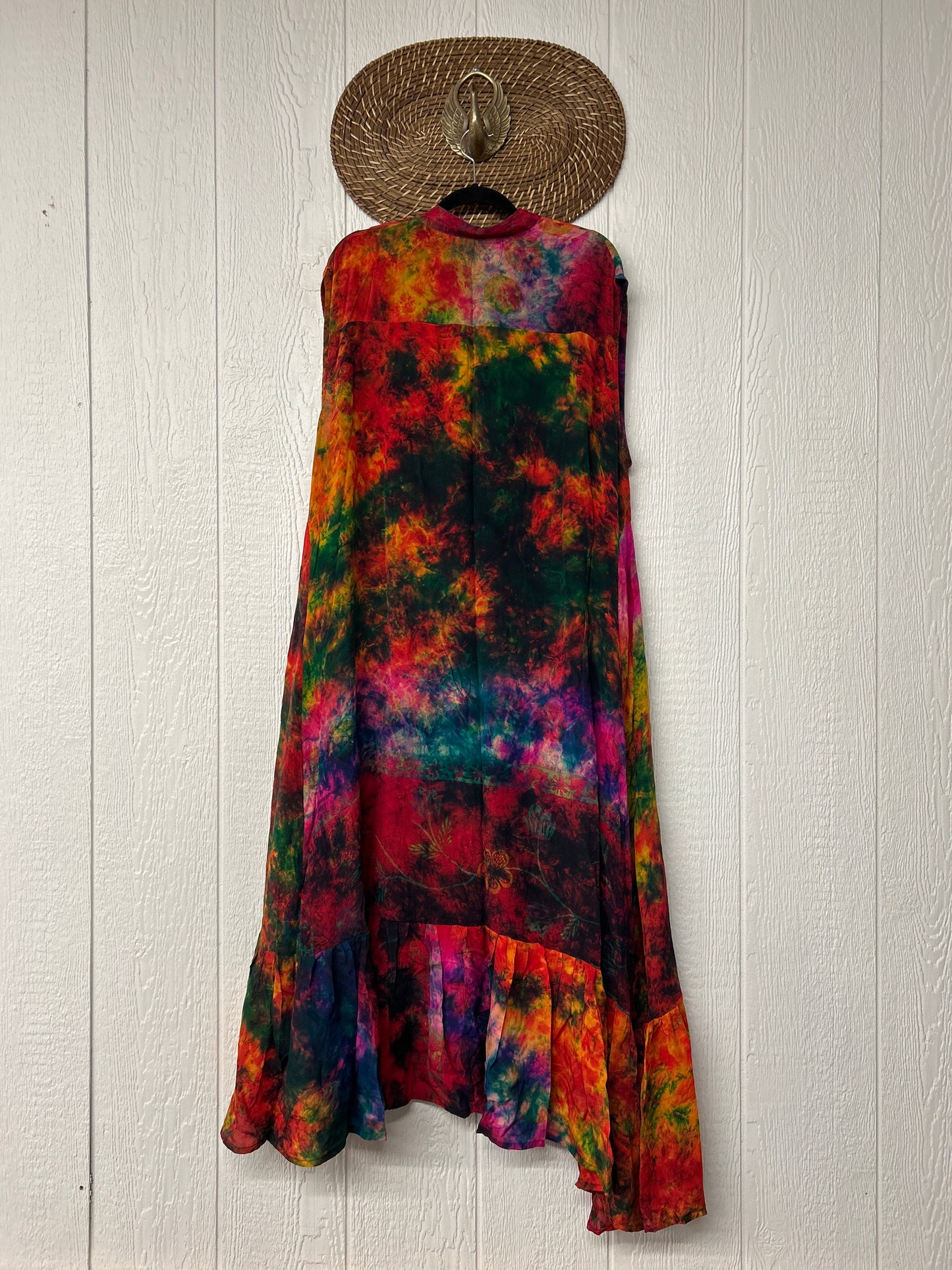 Crepe Sari Summer Dahlia Duster 0726 015