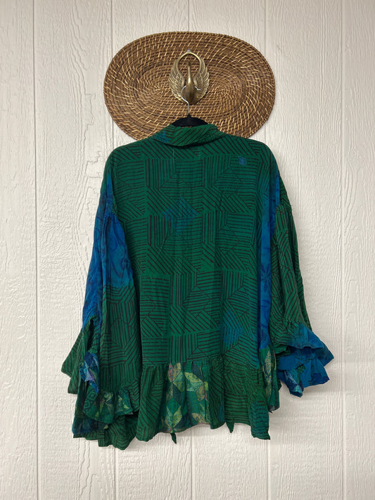 Crepe Sari Wild Rose Top 1225 228