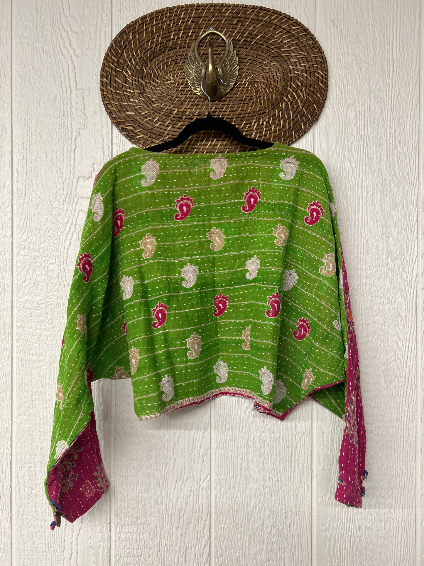 Pareo Kantha In Bloom Cropped Pullover 0326 138