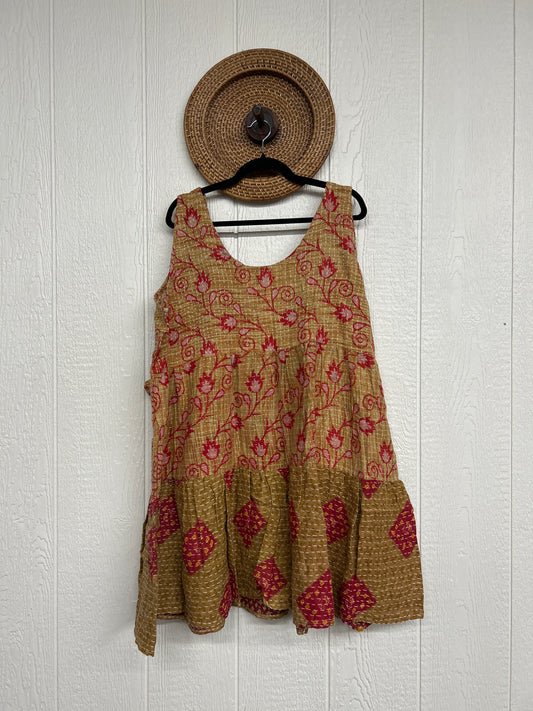 Kantha Meadow Mini Dress 0625 086