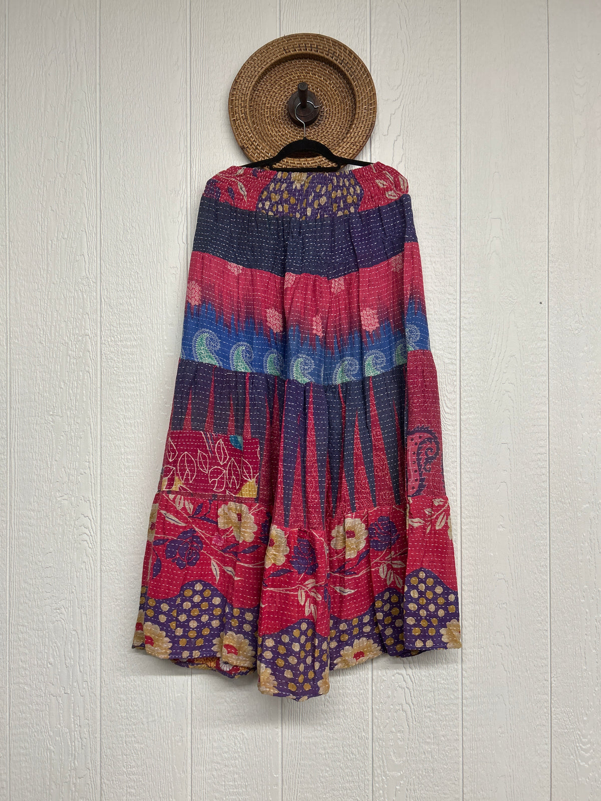 Pareo Kantha Lotus Maxi Skirt 0826 273