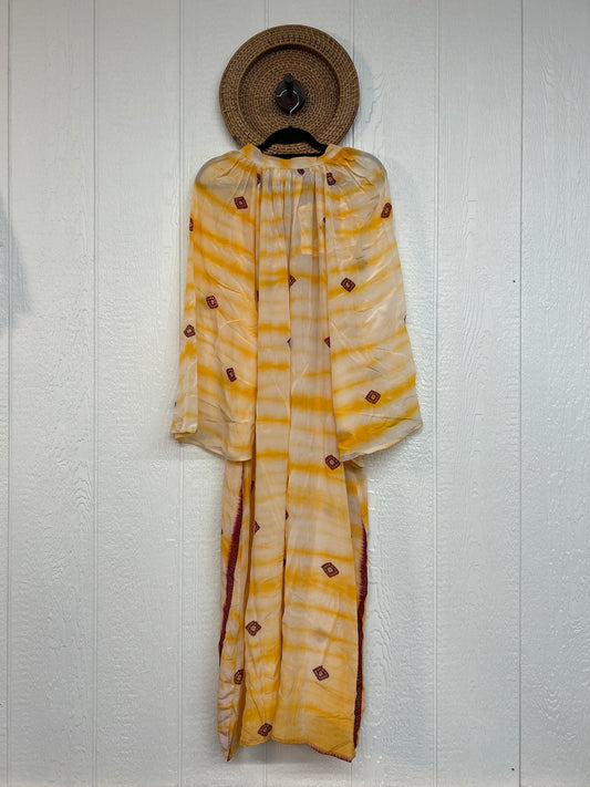 Crepe Sari Woodstock Duster Dress 0226 196