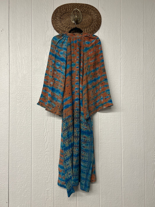 Crepe Sari Woodstock Duster Dress 0226 005