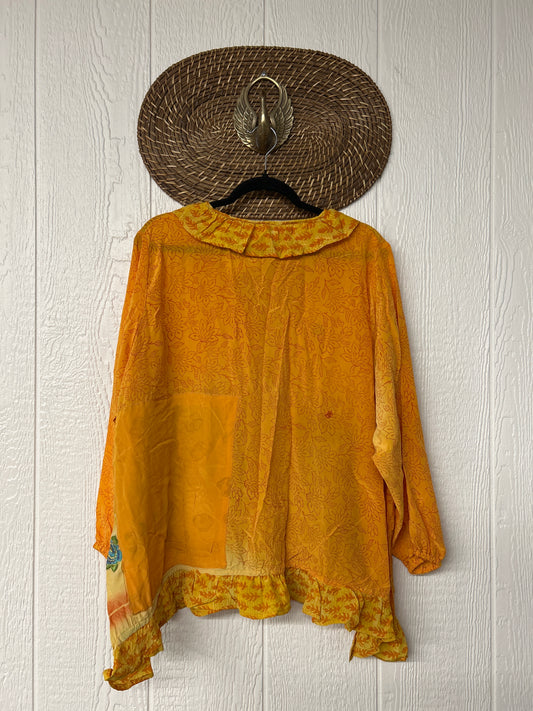 Crepe Sari Ruffle Daisy Blouse 0226 041