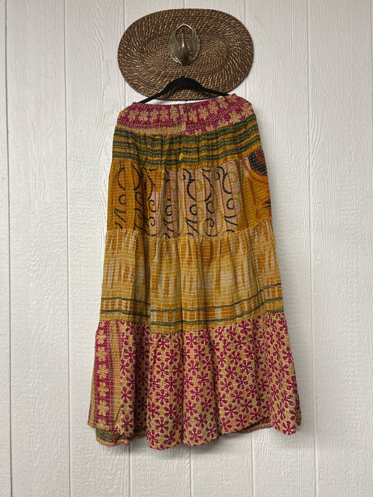 Pareo Kantha Lotus Maxi Skirt 0826 172