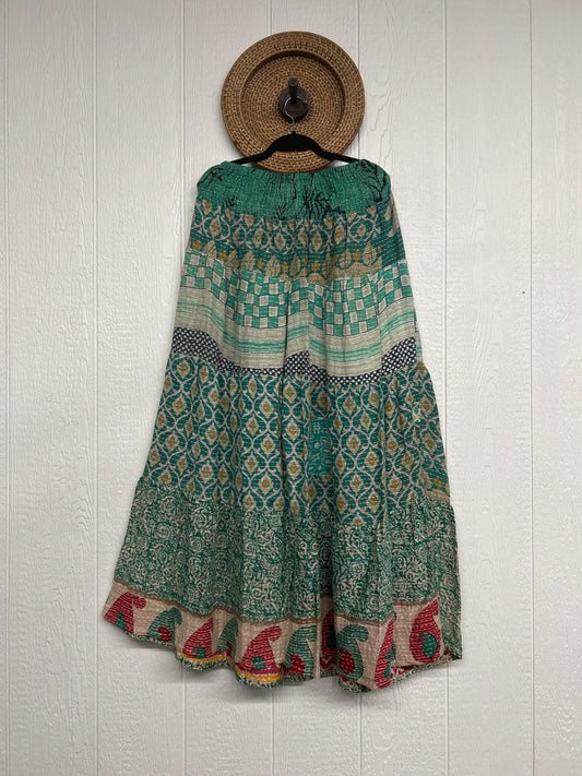 Pareo Kantha Lotus Maxi Skirt 0826 094