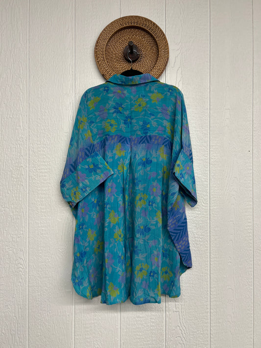 Crepe Sari Free To Be Button Down 0626 272