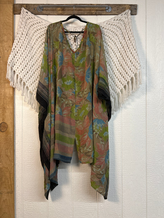 Crepe Sari Orchid Kimono 0626 185