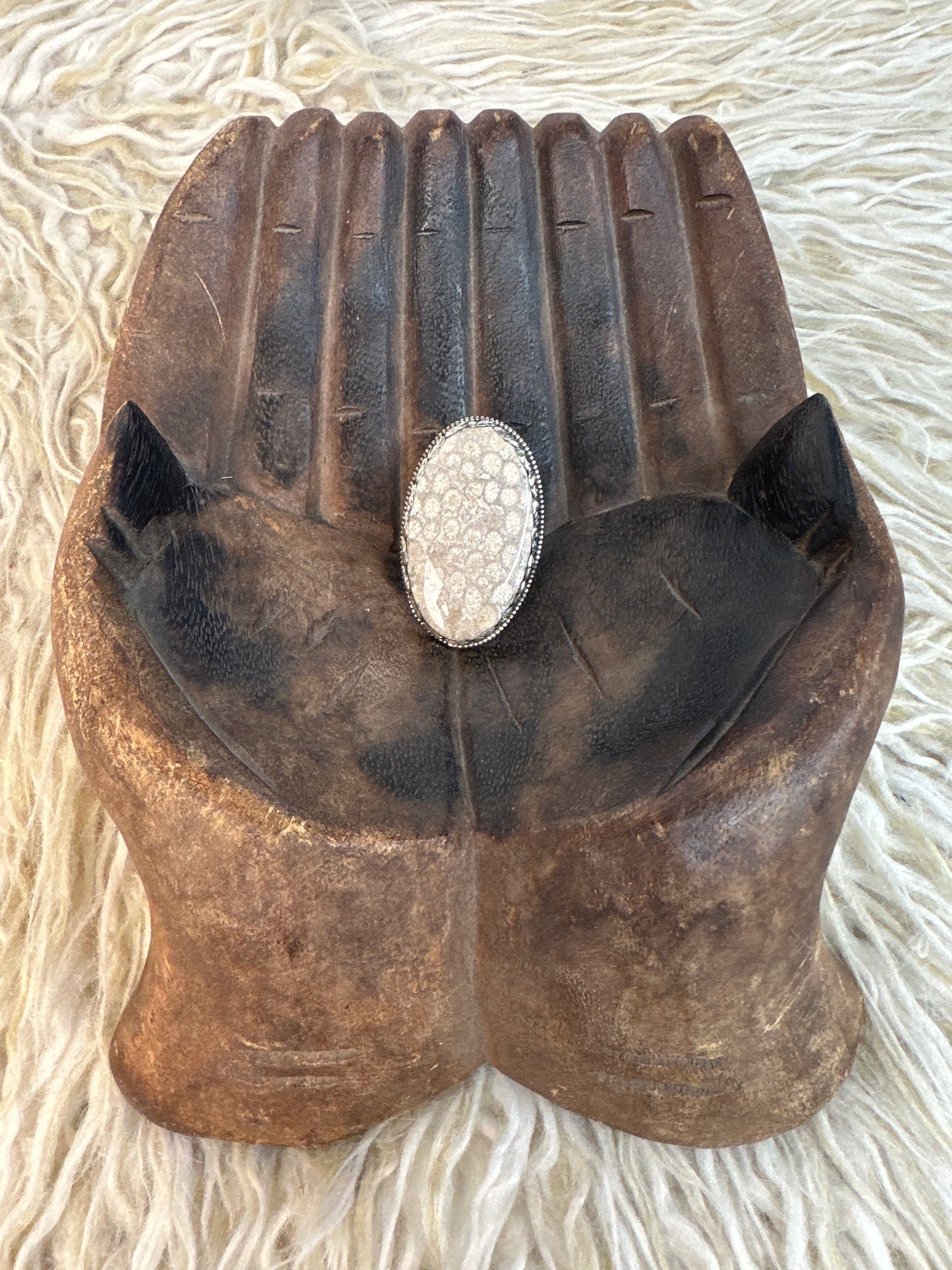 Fossil Coral Ring 0226 073