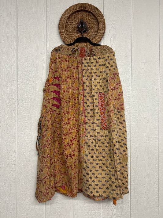 Pareo Kantha Butterfly Cargo Skirt 0426 267