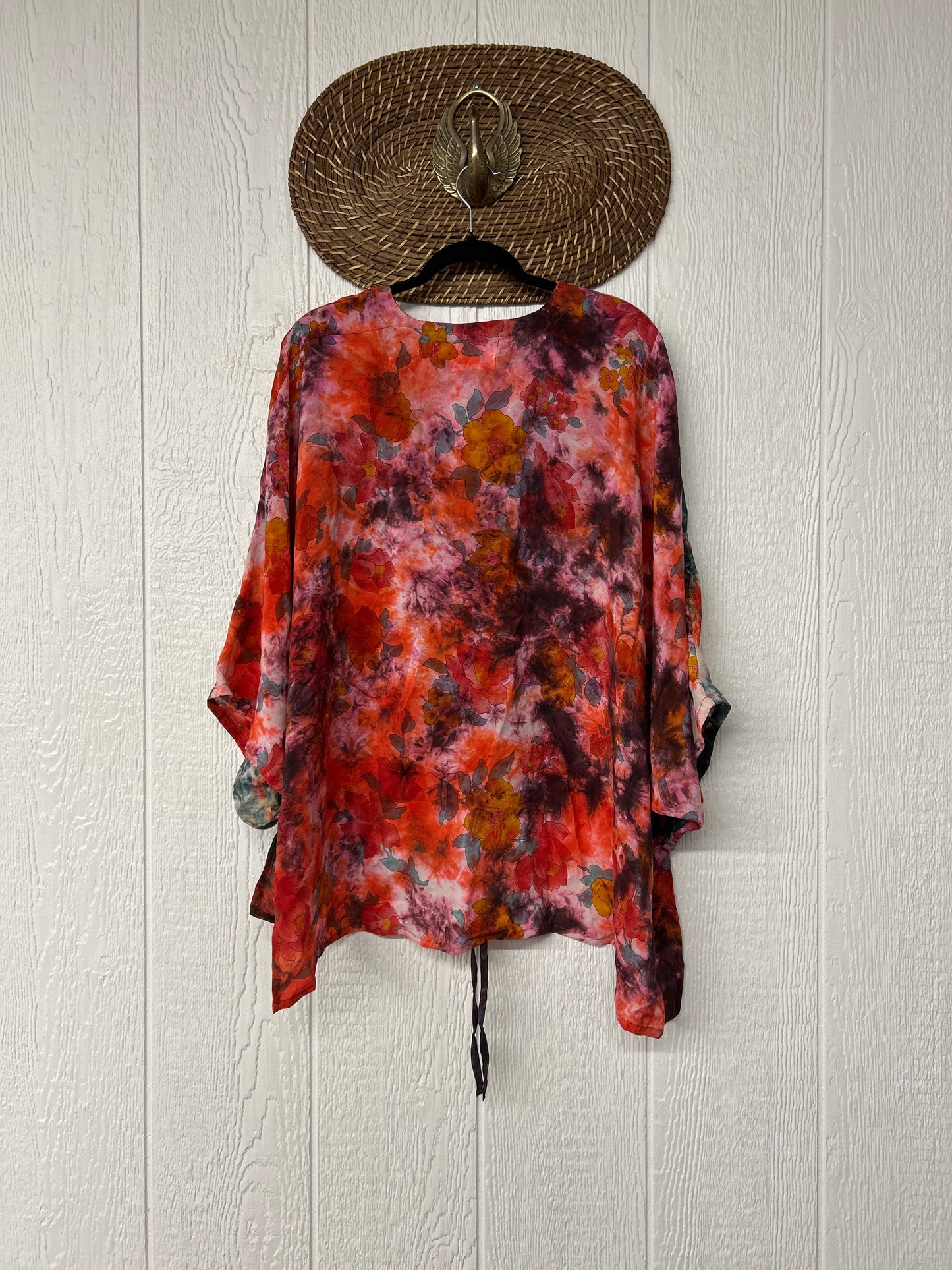 Crepe Sari Hi Lo Butterfly Top 0726 147