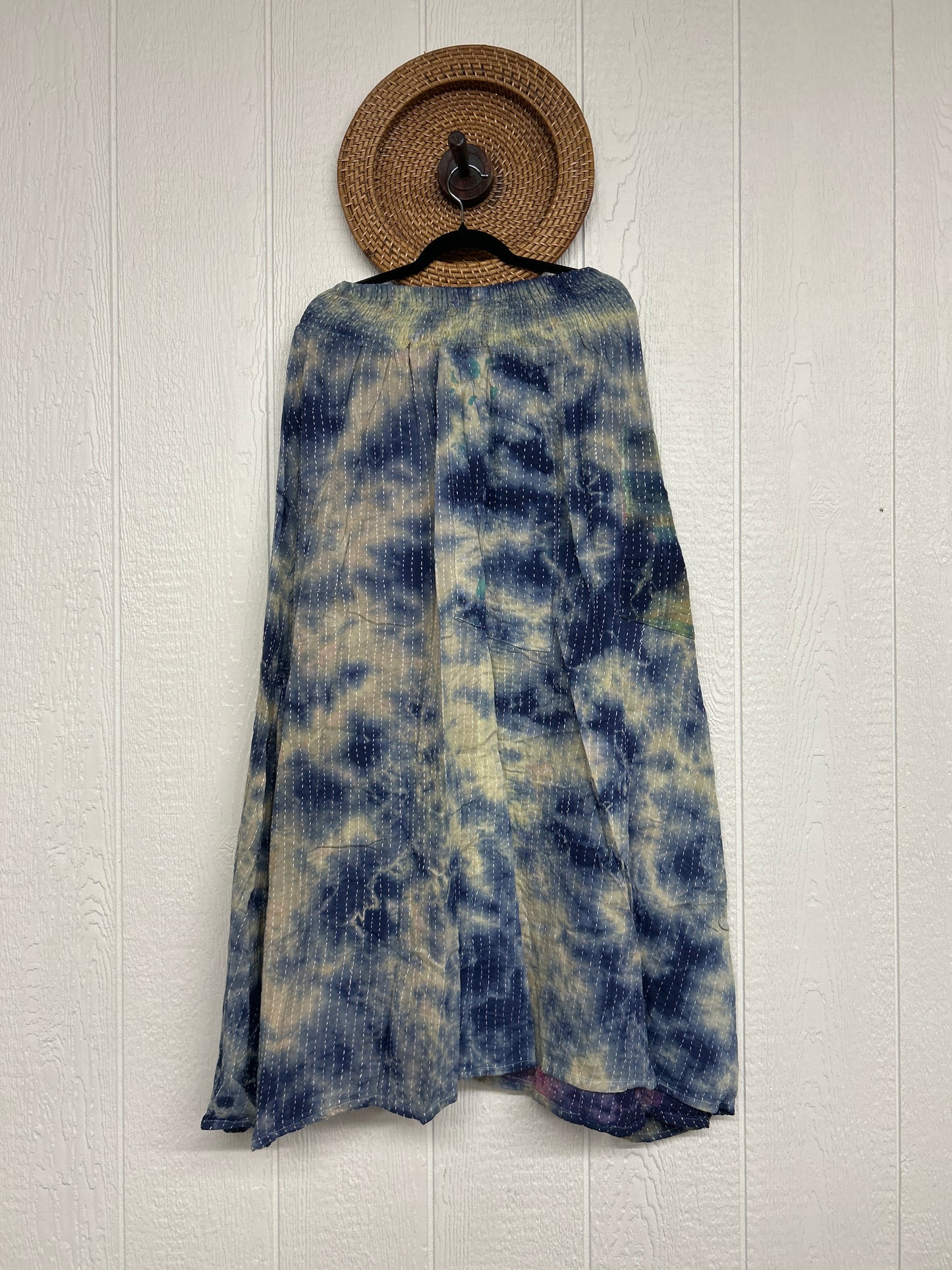 Aura Edit Pareo Kantha Butterfly Cargo Skirt 0726 011