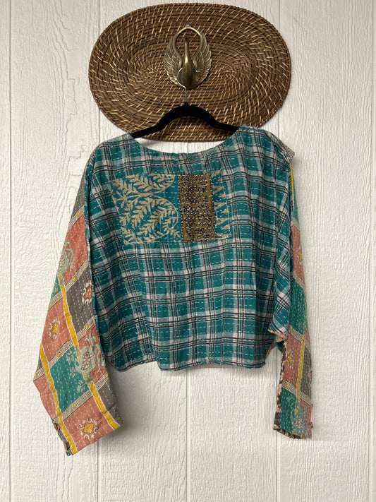 Pareo Kantha In Bloom Cropped Pullover 0326 195