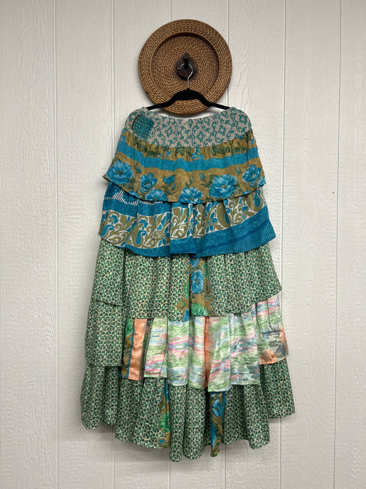 RETAIL Rasgulla Sari Venus Ruffle Maxi 1125 254