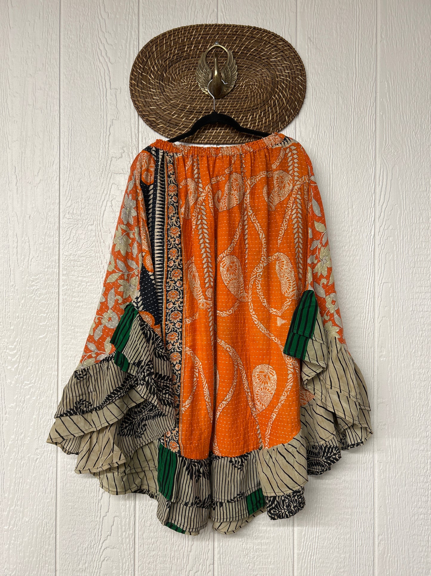 Pareo Kantha Wild Rose Skirt 0426 234