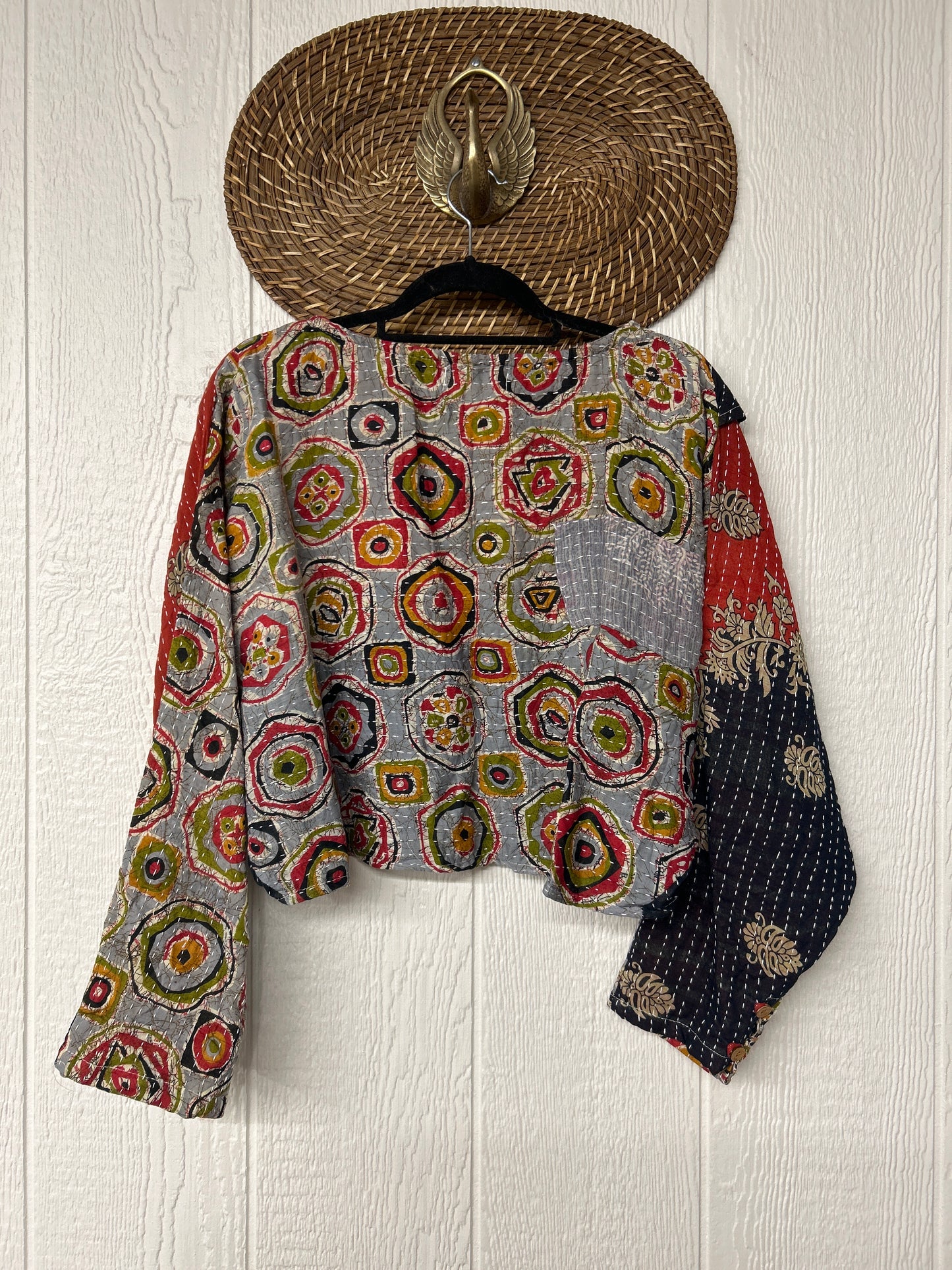 Pareo Kantha In Bloom Cropped Pullover 0326 216