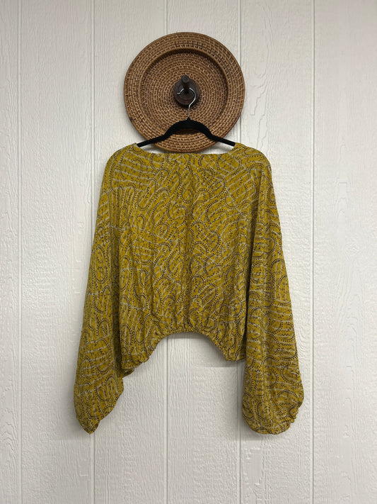 Crepe Sari Luna Crop Top 0126 070