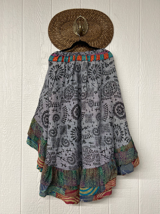 Pareo Kantha Wild Rose Skirt 0426 082