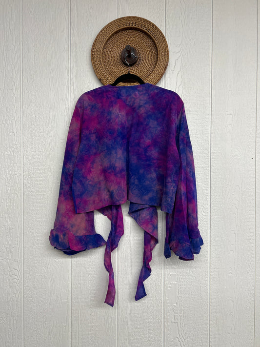Crepe Sari Zeppelin Crop Shrug 0426 089