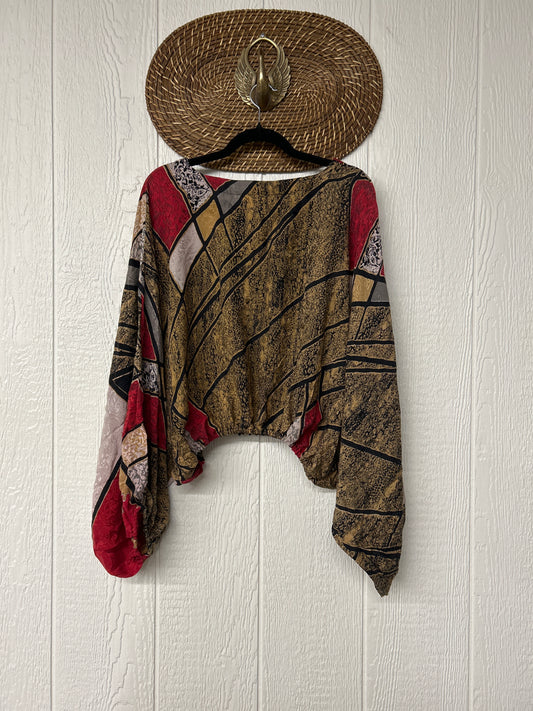 Crepe Sari Luna Crop Top 0126 190