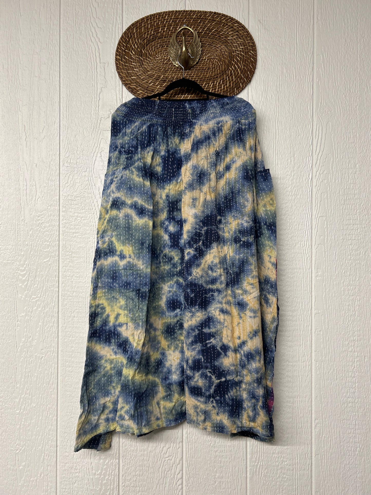 Pareo Kantha Butterfly Cargo Skirt 0526 001