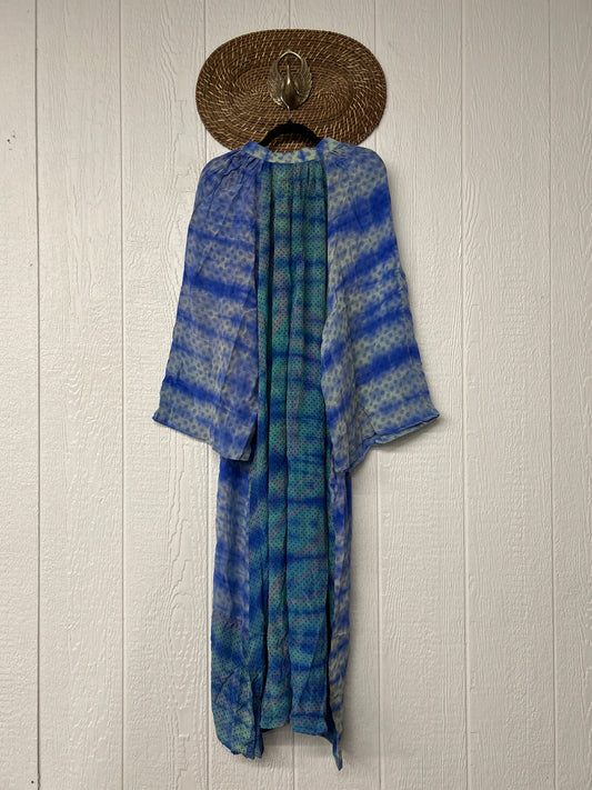 Crepe Sari Woodstock Duster Dress 0526 003