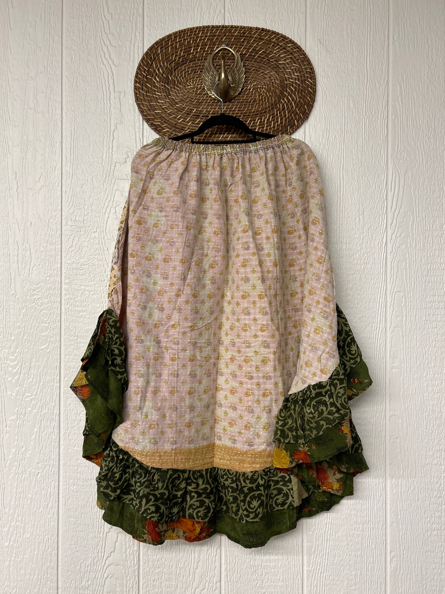 Pareo Kantha Wild Rose Skirt 0426 008