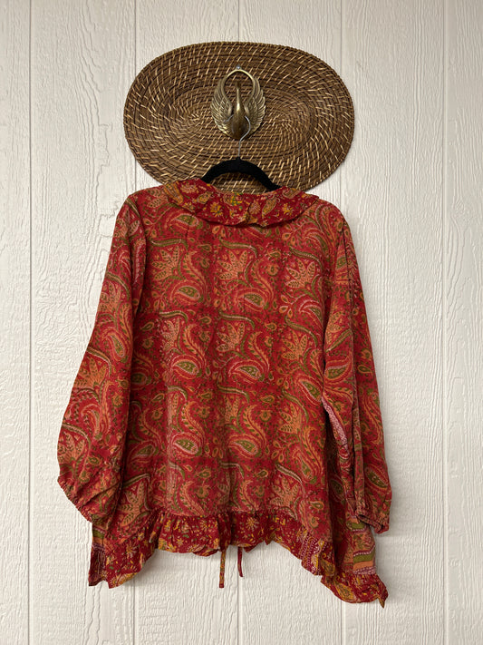 Crepe Sari Ruffle Daisy Blouse 0226 097