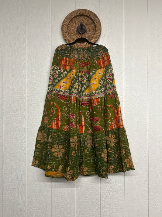 Pareo Kantha Lotus Maxi Skirt 0826 268