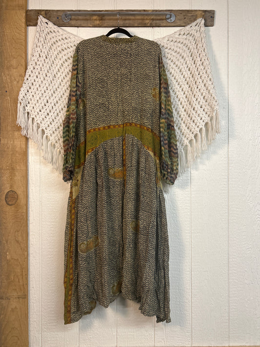 Crepe Sari Evermore Kimono 0326 170