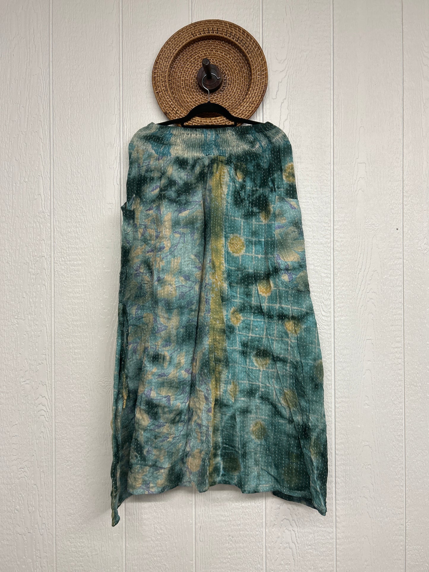 Aura Edit Pareo Kantha Butterfly Cargo Skirt 0726 010