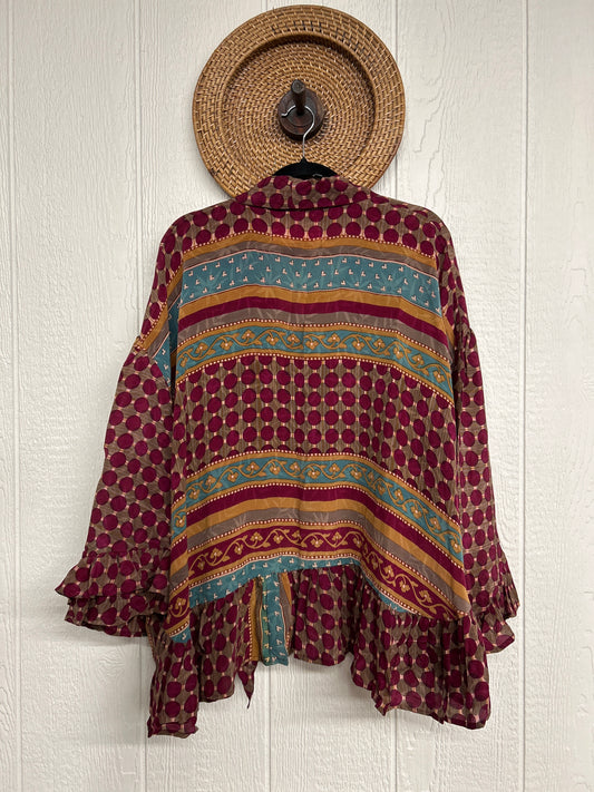 Crepe Sari Wild Rose Top 1225 075