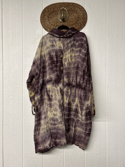 Aura Edit Koverlet Button Down Trench Coat 1026 025
