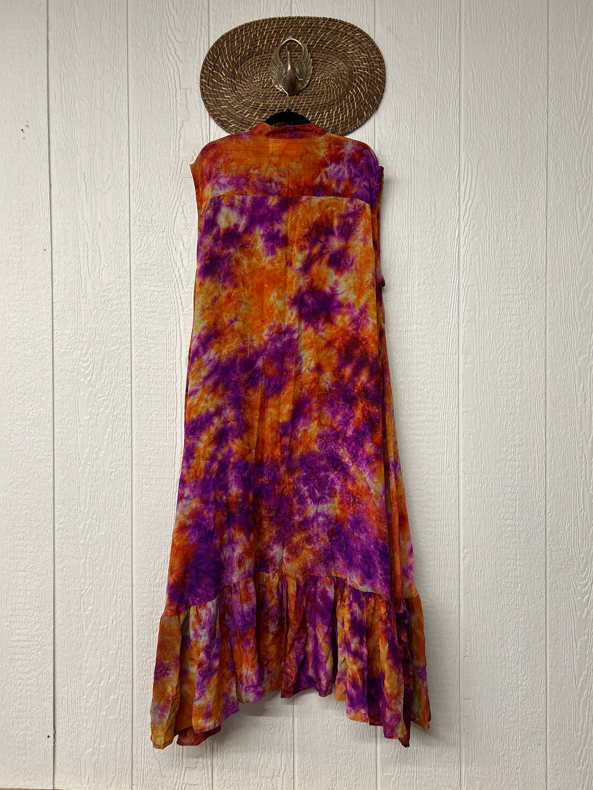 Crepe Sari Summer Dahlia Duster 0726 118