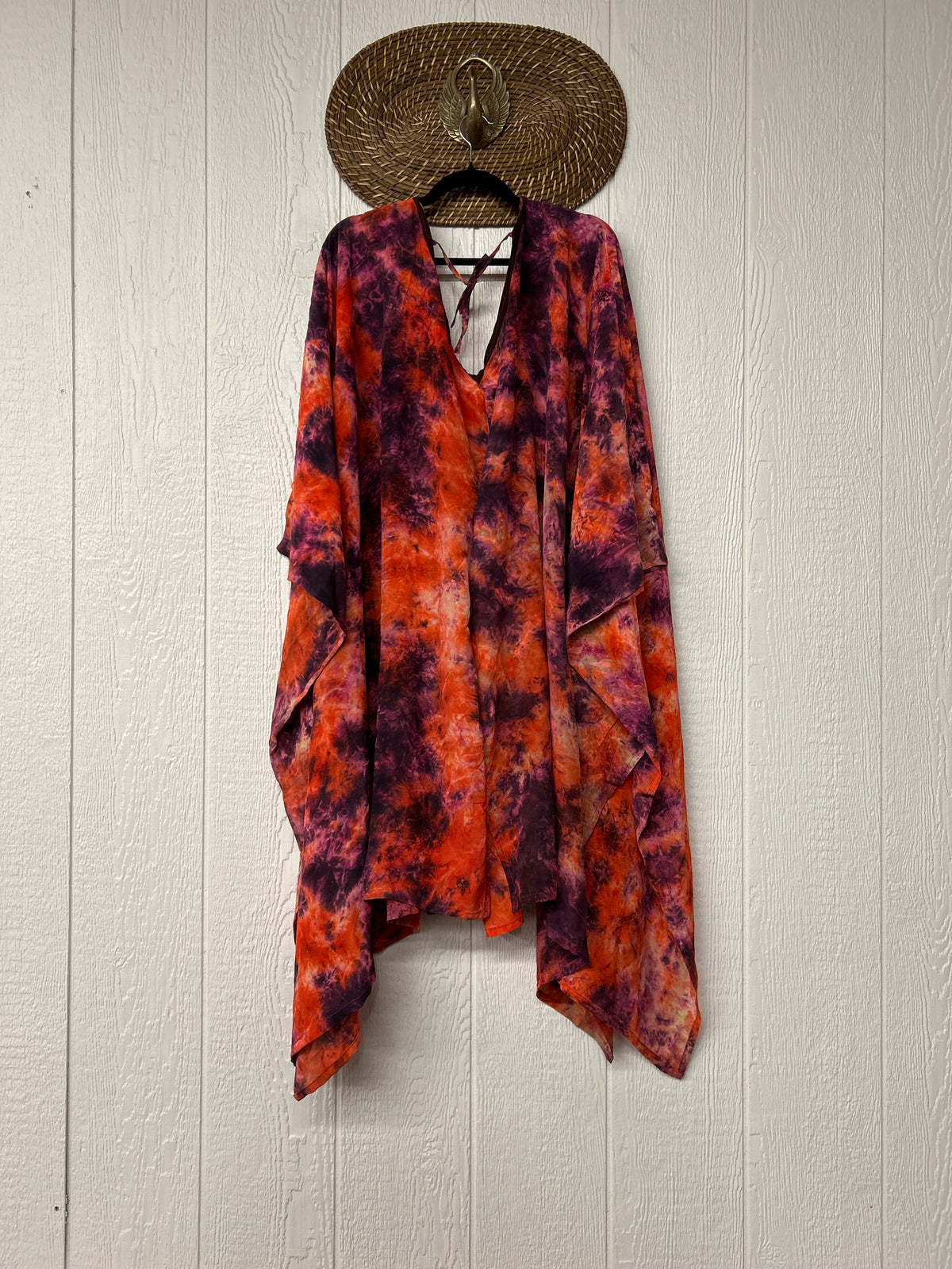 Crepe Sari Orchid Kimono 0626 129