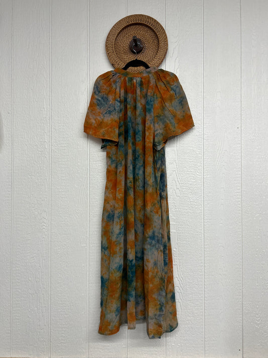 Crepe Sari Summer Woodstock Duster 0626 134
