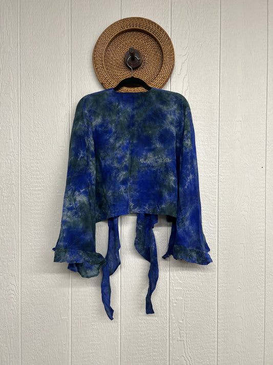 Crepe Sari Zeppelin Crop Shrug 0426 211