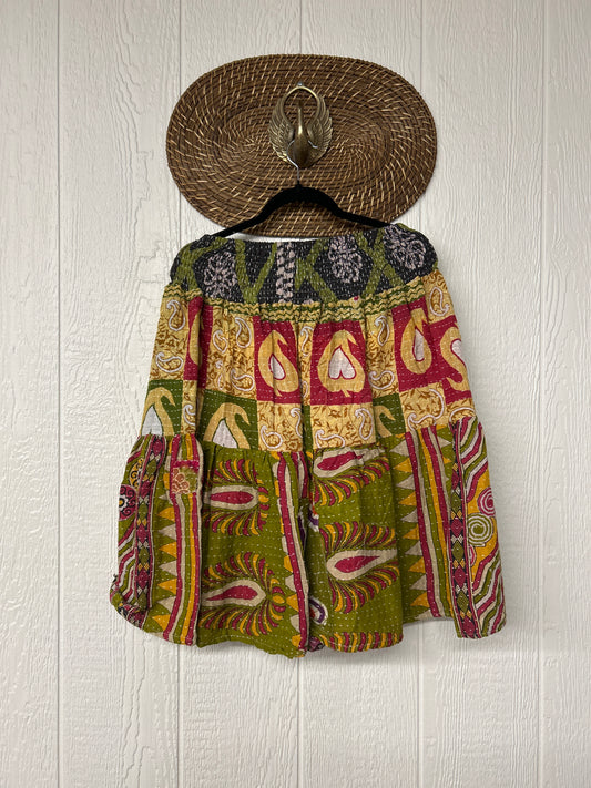 Pareo Kantha Meadow Skirt 0826 049