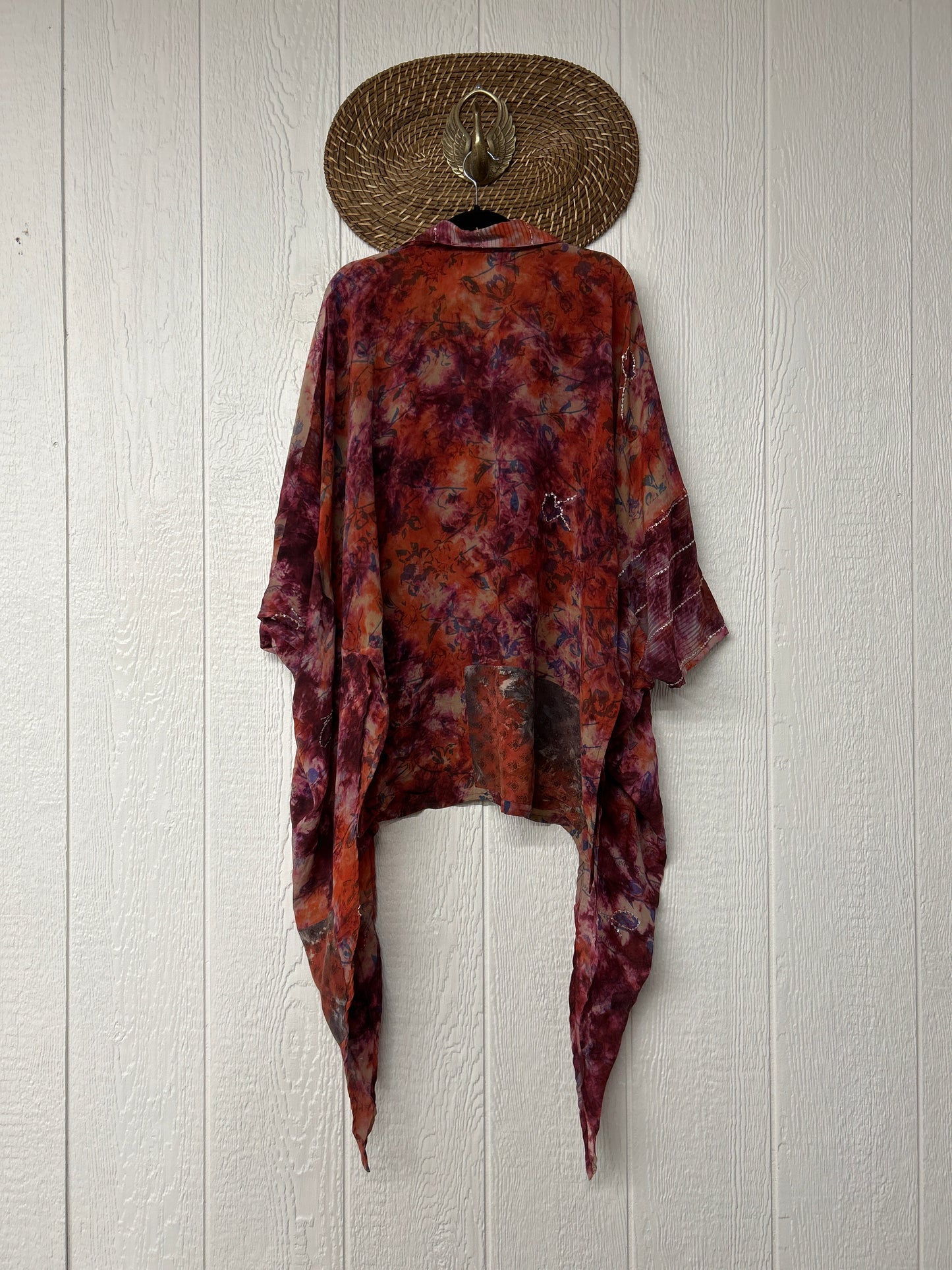 Crepe Sari Summer Nirvana Button Down 0626 090