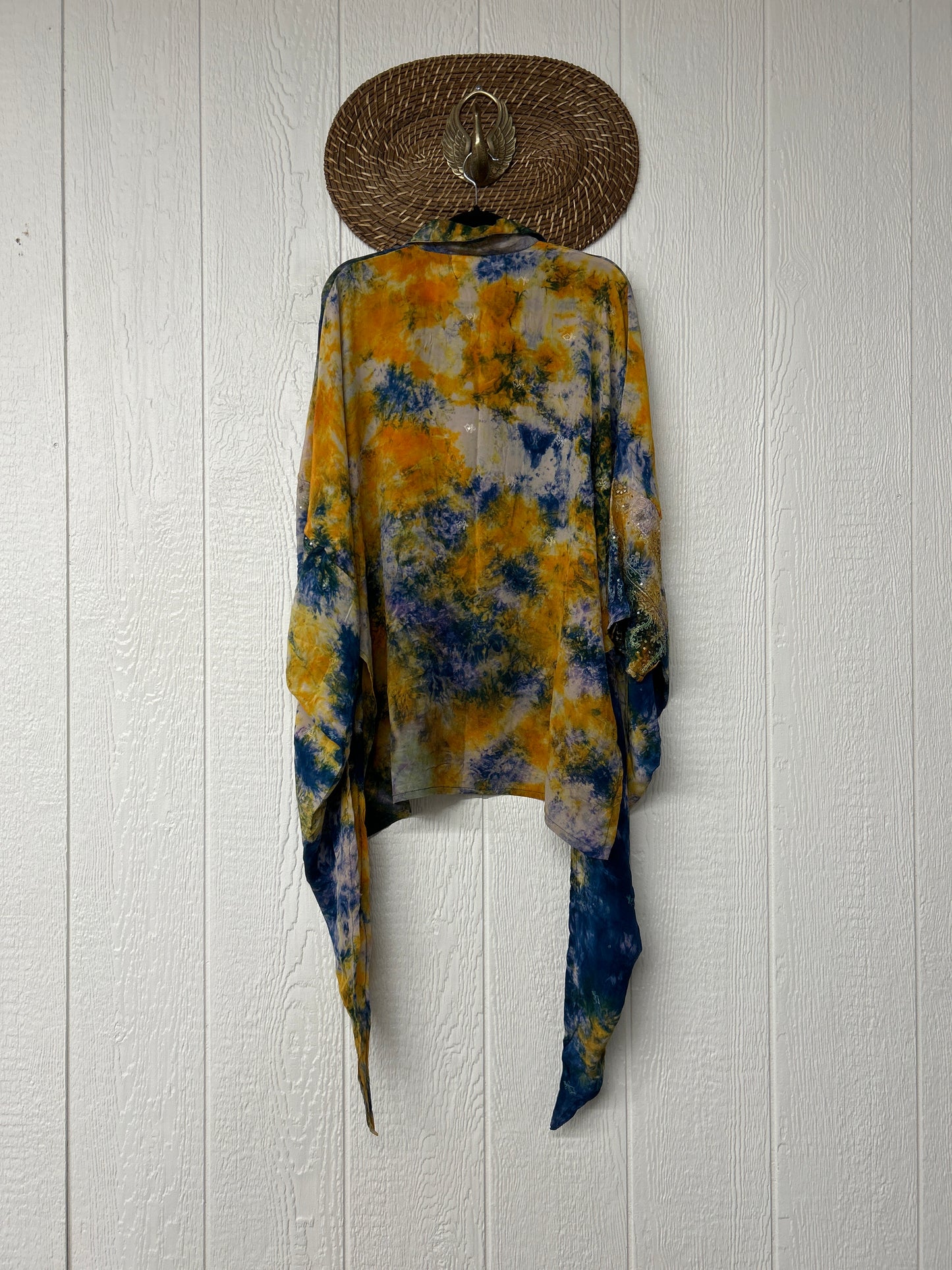 Crepe Sari Summer Nirvana Button Down 0626 009
