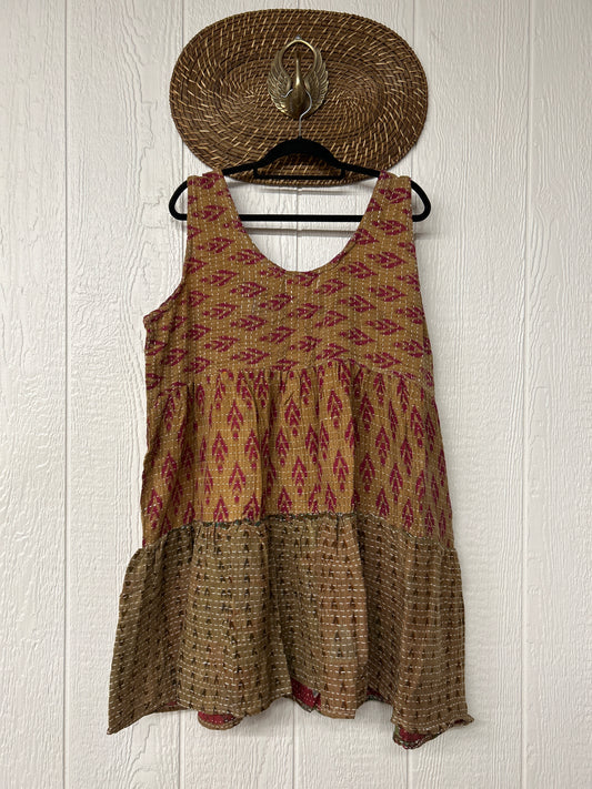 Kantha Meadow Mini Dress 0625 011