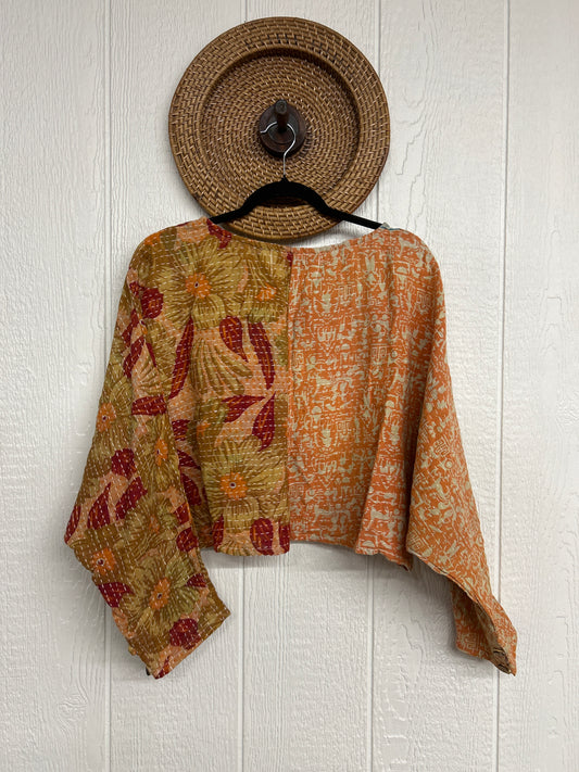 Pareo Kantha In Bloom Cropped Pullover 0326 083