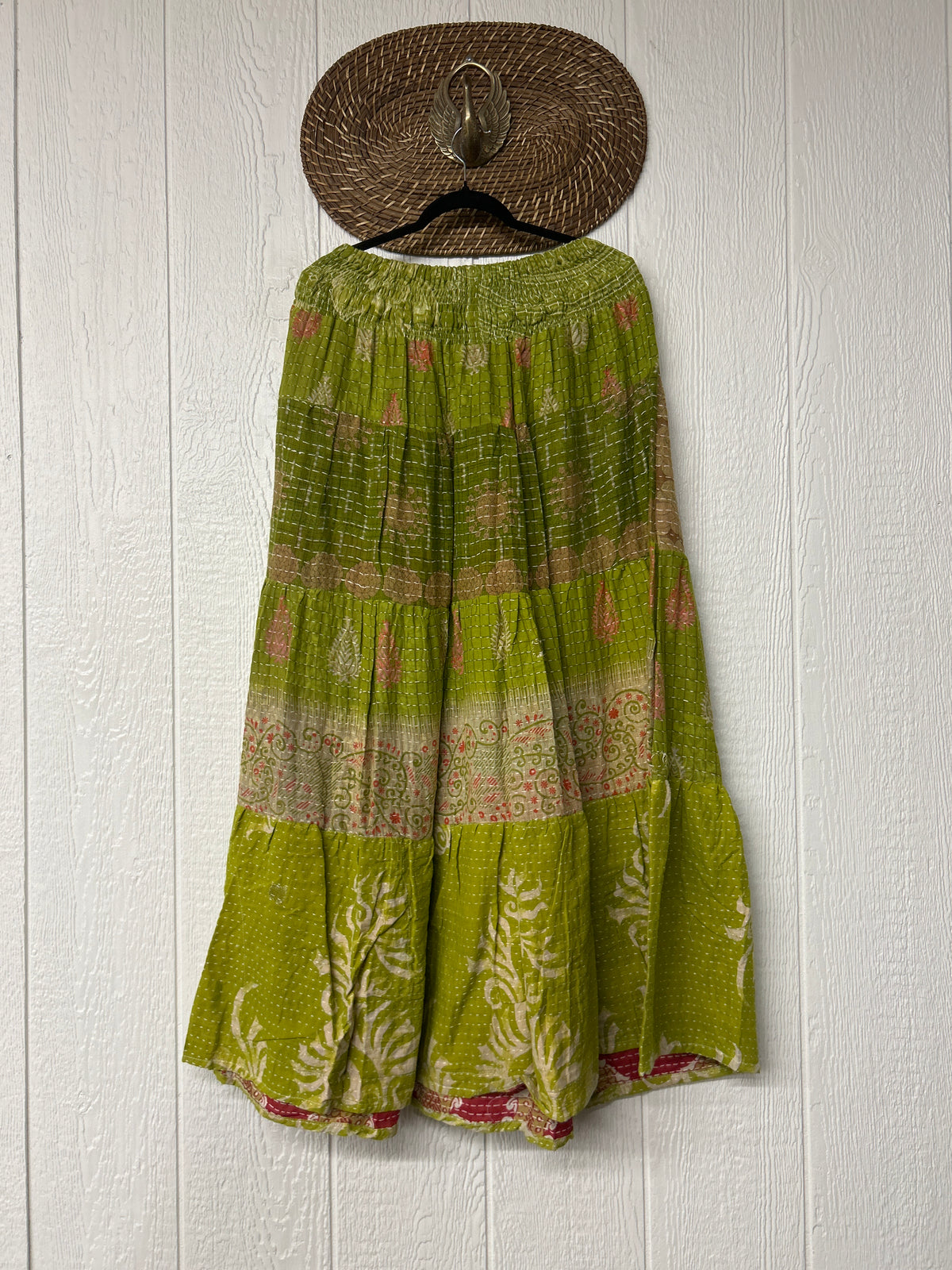 Pareo Kantha Lotus Maxi Skirt 0826 210