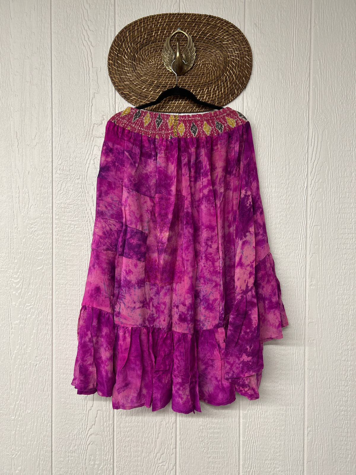 Crepe Sari Dahlia Skirt 1026 047