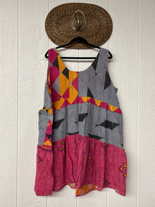 Kantha Meadow Mini Dress 0625 048