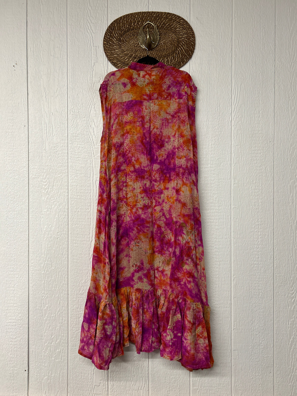 Crepe Sari Summer Dahlia Duster 0726 046