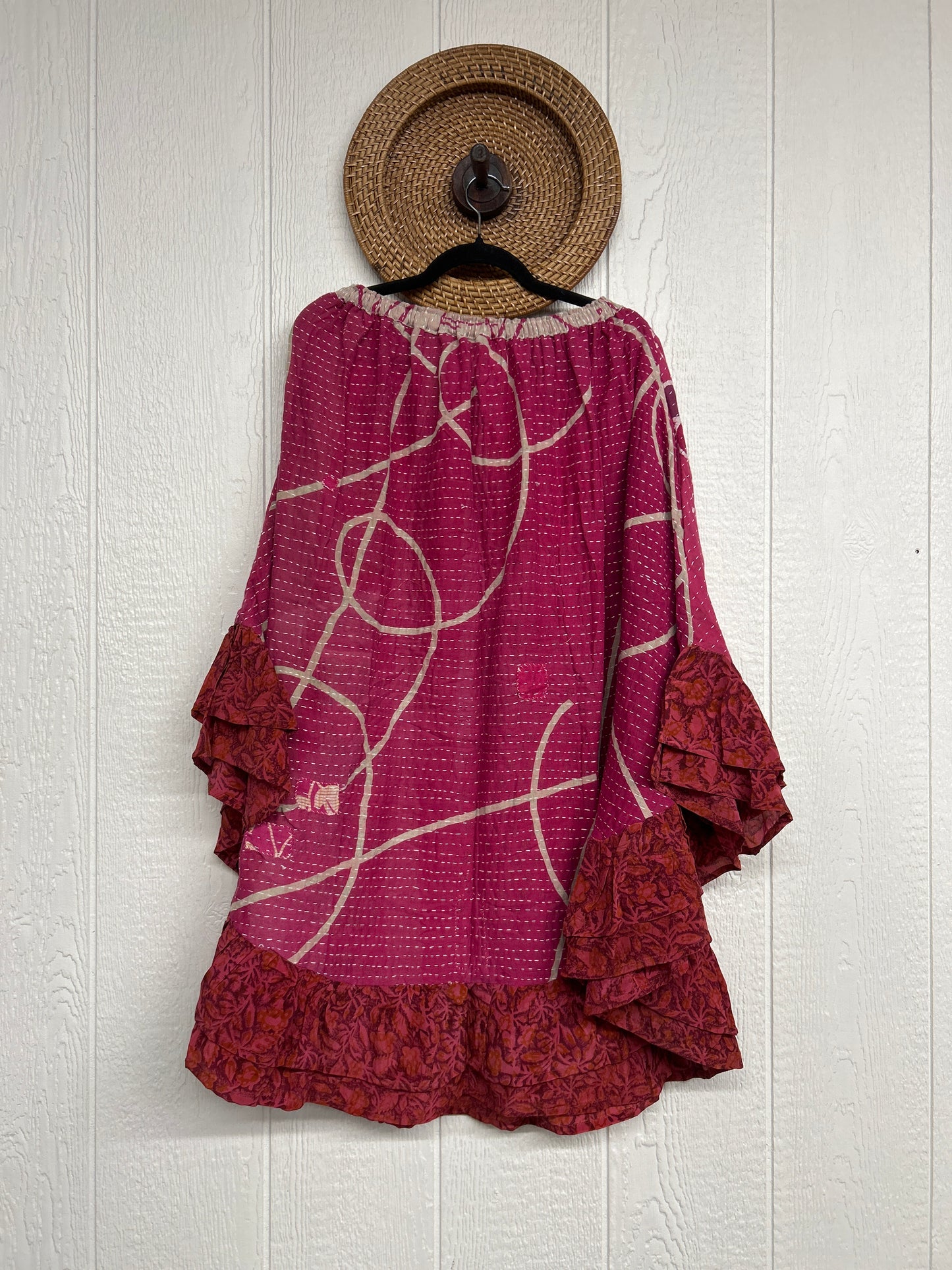 Pareo Kantha Wild Rose Skirt 0426 155