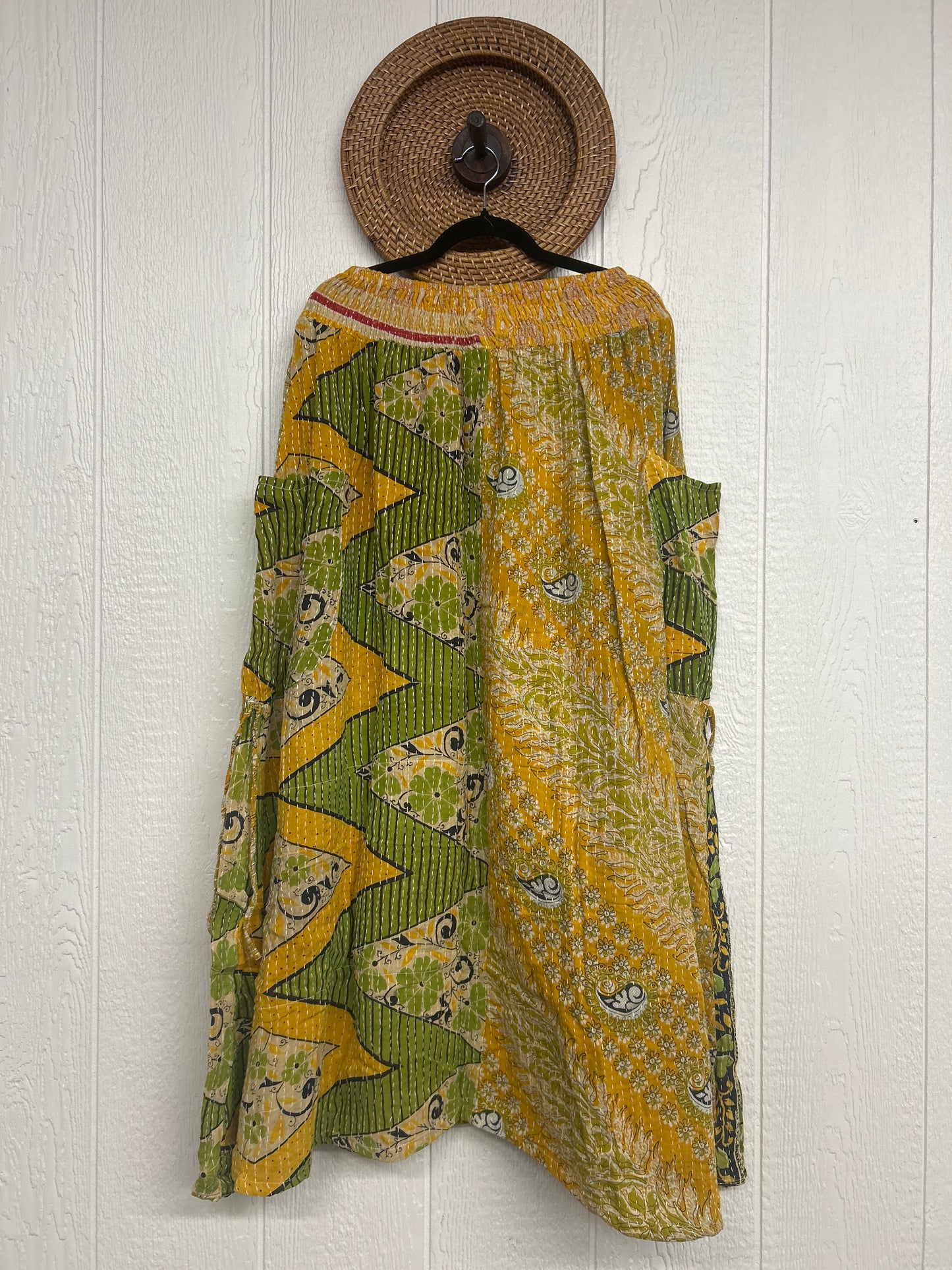 Pareo Kantha Butterfly Cargo Skirt 0426 234