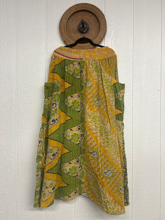 Pareo Kantha Butterfly Cargo Skirt 0426 234