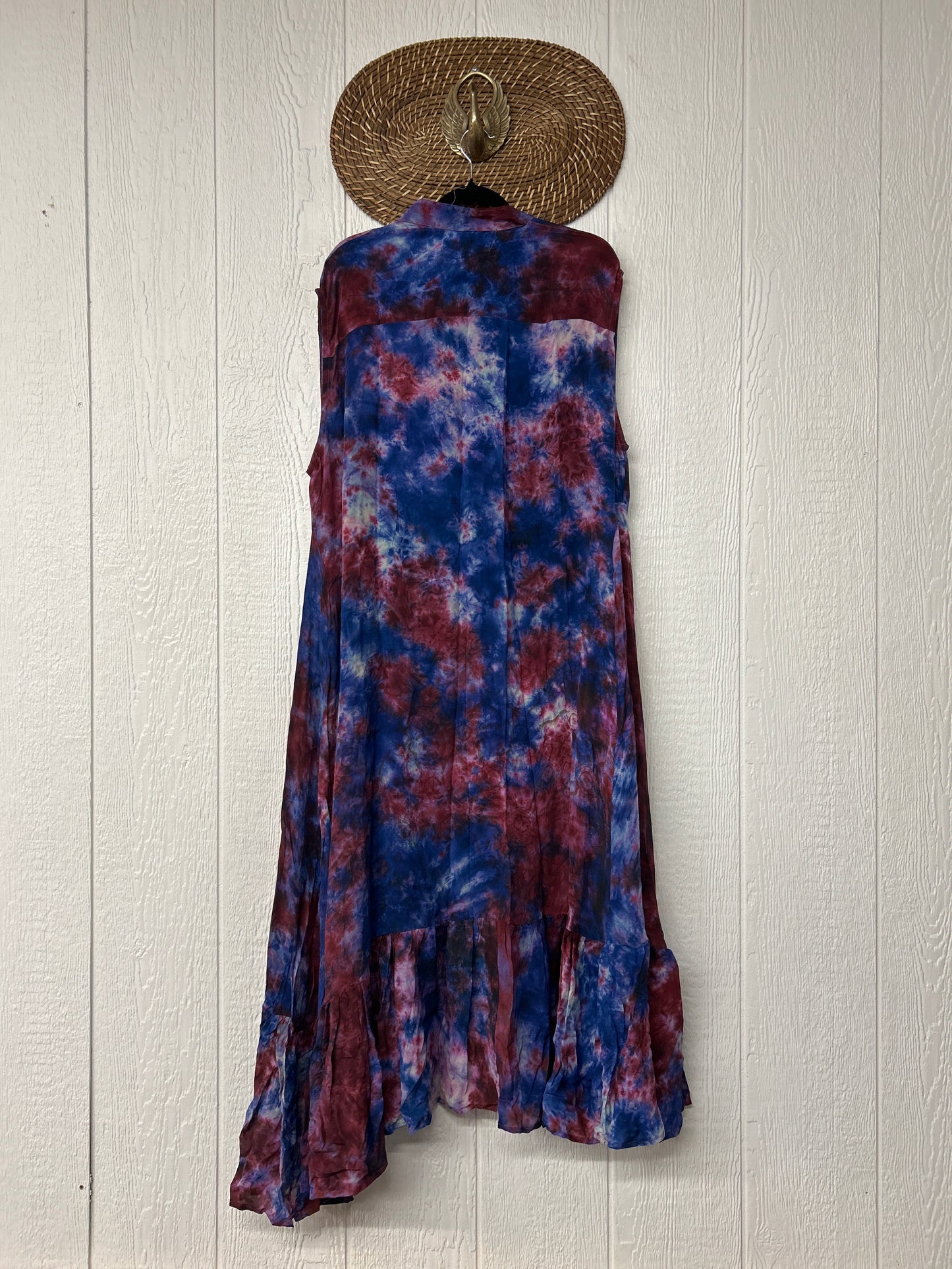 Crepe Sari Summer Dahlia Duster 0726 022